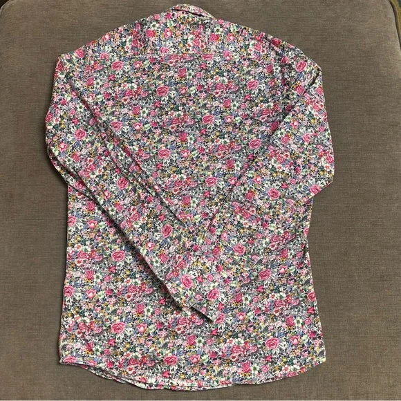 Grand Frank slim fit floral button down Size 16.5 41/42 - Picture 7 of 7